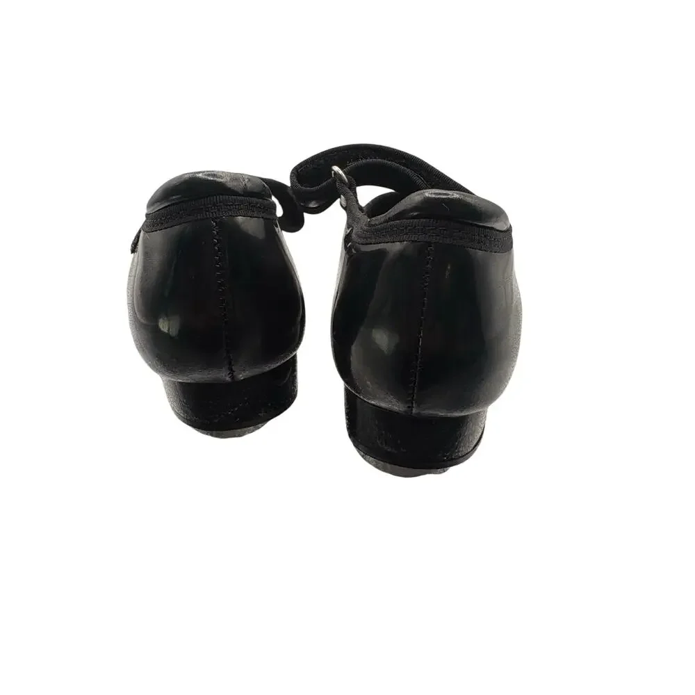Black Mary Jane Tap Shoes Girls Size 12C Dance Recital Practice Performance